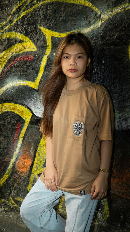 MOCHA SQUARED POCKET TEE