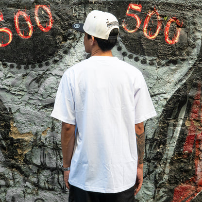 WHITE SQUARED POCKET TEE