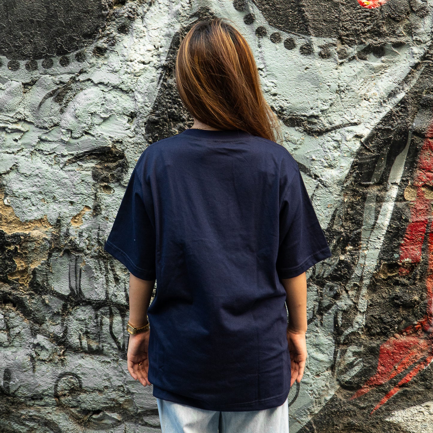 NAVY BLUE SQUARED POCKET TEE