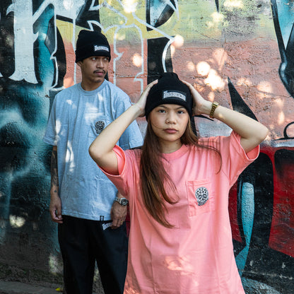 PEACH SQUARED POCKET TEE