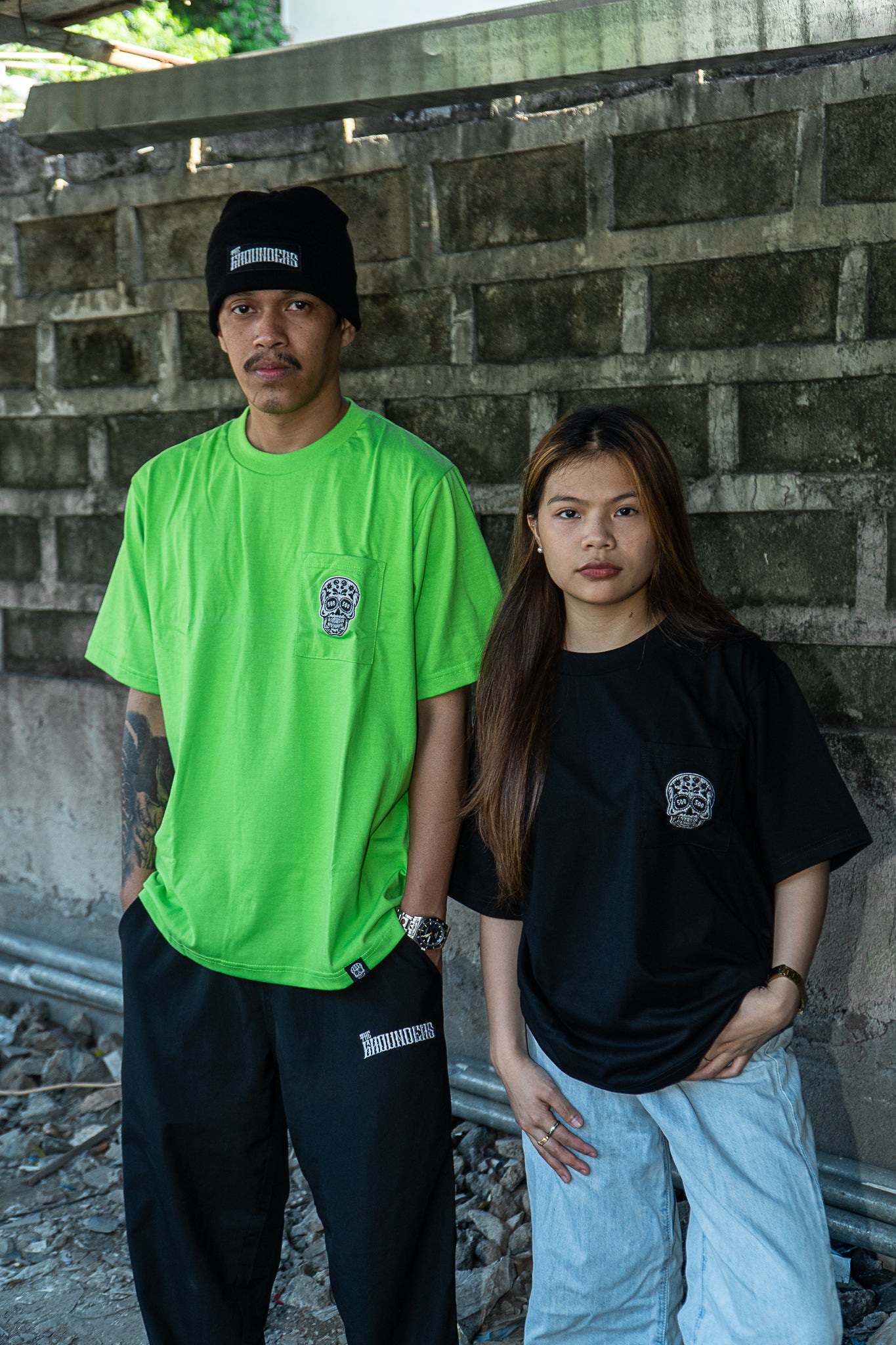 APPLE GREEN SQUARED POCKET TEE