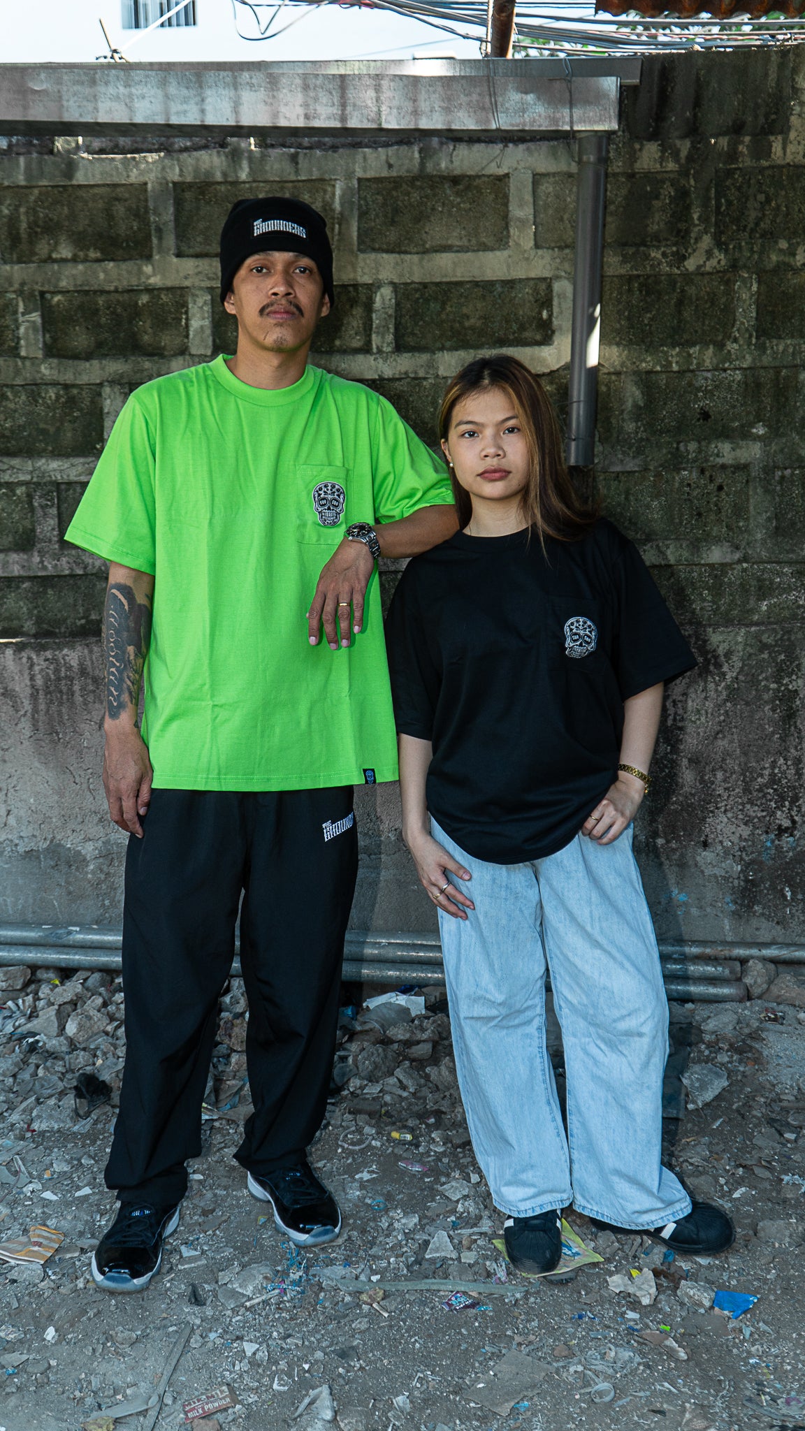 APPLE GREEN SQUARED POCKET TEE