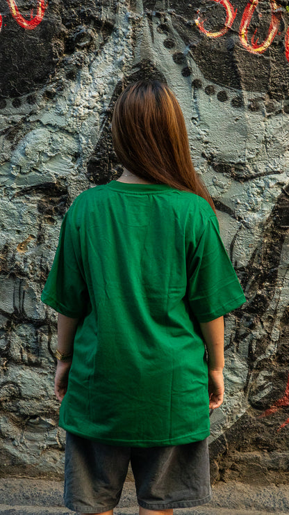 EMERALD GREEN SQUARED POCKET TEE